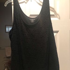 Black lace tank top